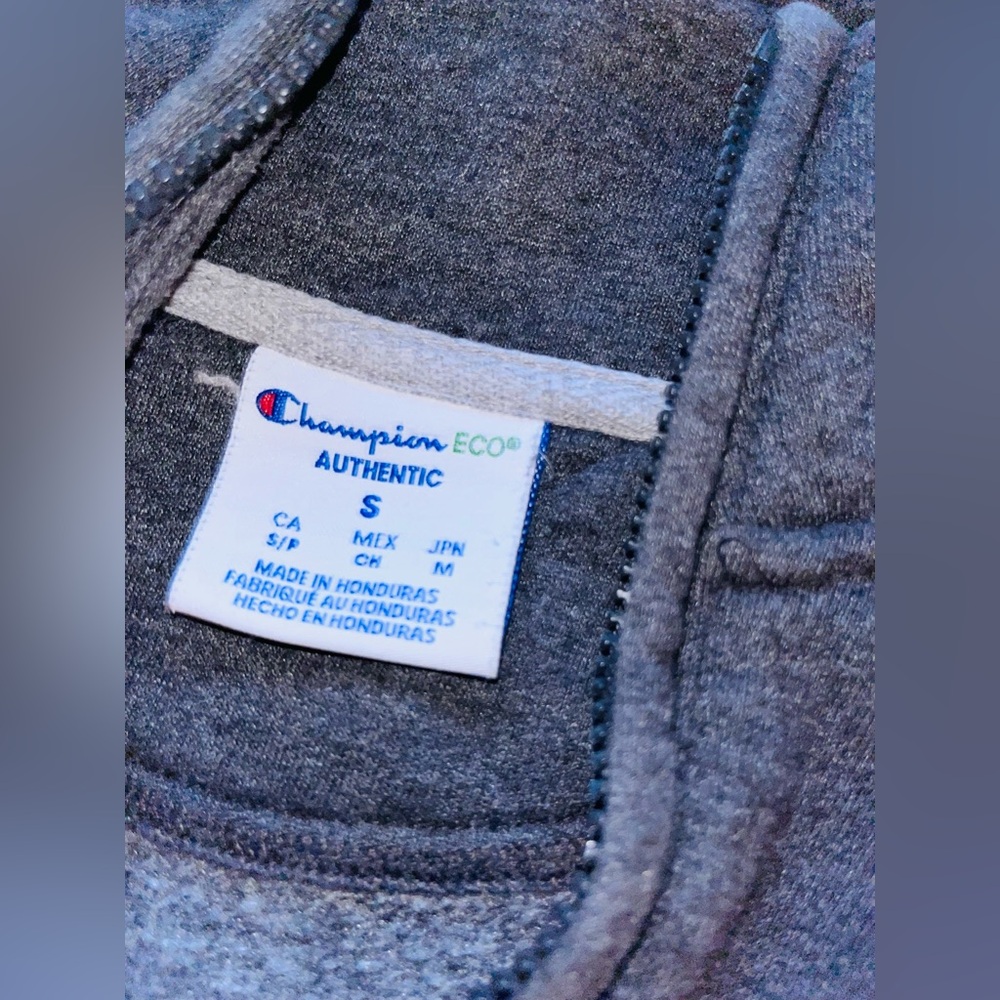 Champion Tufts University Charcoal Gray Quarter-Zip Pullover sweatshirt - Picture 6 of 7